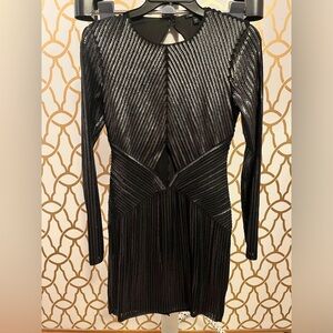 Express black sequin dress size 6